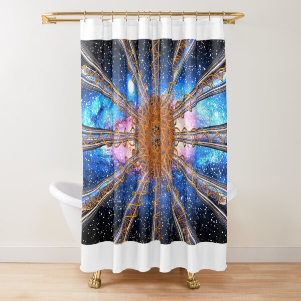 12 Strand DNA Healing Code Shower Curtain