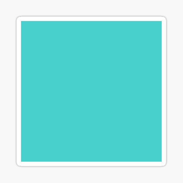 Item preview, PLAIN SOLID MEDIUM TURQUOISE - 100 SHADES OF TURQUOISE AQUA AND TEAL AVAILABLE ON OZCUSHIONS designed and sold by ozcushions.