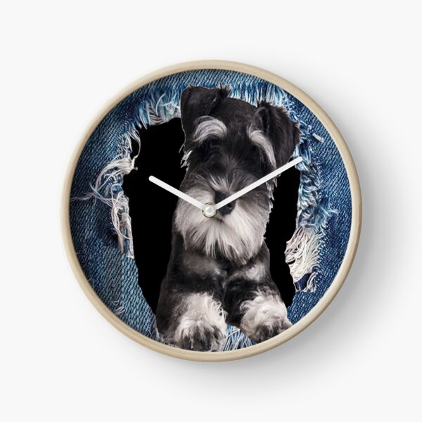 3D Schnauzer best gift for lovers Clock
