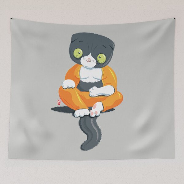 Item preview, Cat in Buddha Position designed and sold by GraficBakeHouse.
