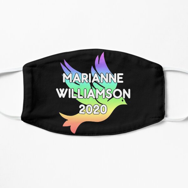 Marianne Williamson For President 2020 Rainbow Dove Flat Mask