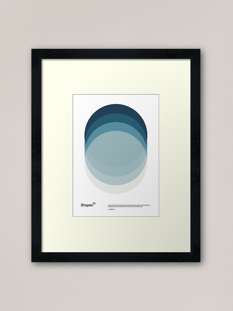 Alternate view of Shapes 02 Framed Art Print