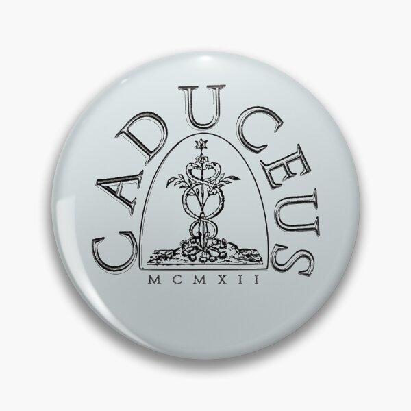 Artikelvorschau, Caduceus Society Logo (von The Two-Headed Serpent) entworfen und verkauft von Chaosium.