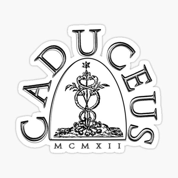 Item preview, Caduceus Society Logo (from The Two-Headed Serpent) designed and sold by Chaosium.