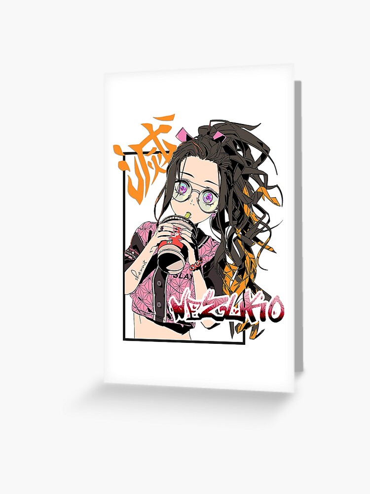 Casual Waifu Nezuko Kny Anime Kimetsu No Yaiba Demon Slayer T Shirt Cute Kawaii Girl Otaku Nerd Weeb Gamer Shirt Stickers Greeting Card By Shennit Redbubble