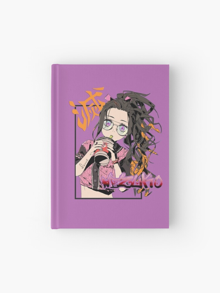 Casual Waifu Nezuko Kny Anime Kimetsu No Yaiba Demon Slayer T Shirt Cute Kawaii Girl Otaku Nerd Weeb Gamer Shirt Stickers Hardcover Journal By Shennit Redbubble