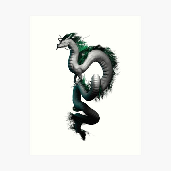 3D Dragon Illustration Side view - Anime Art Board Print for Sale