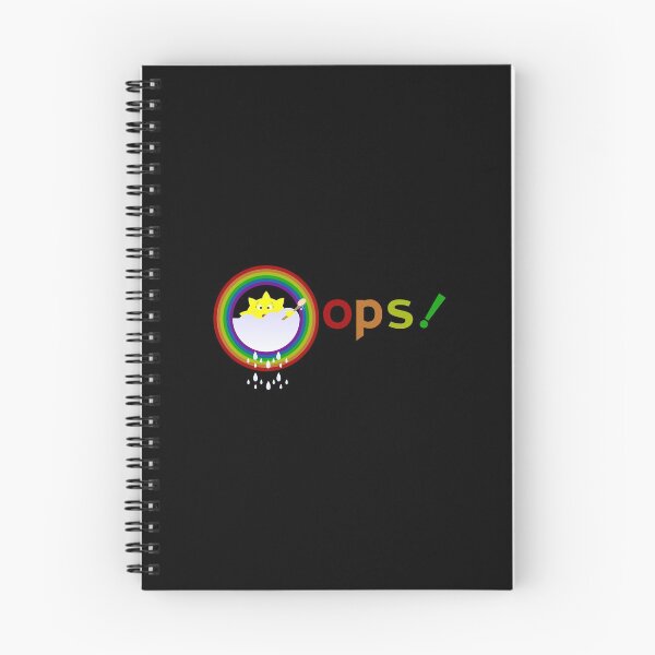 Item preview, oops illustration on a sun bathe in the clouds and a rainbow appeared also funny designed and sold by Desenatorul1976.