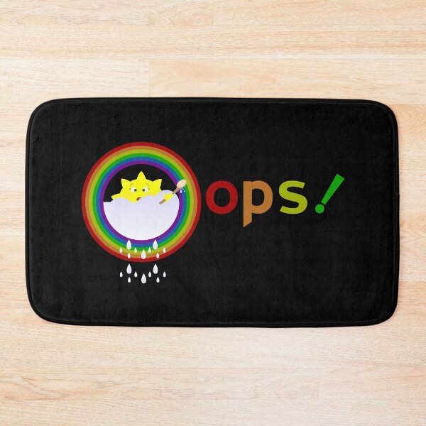 Item preview, oops illustration on a sun bathe in the clouds and a rainbow appeared also funny designed and sold by Desenatorul1976.