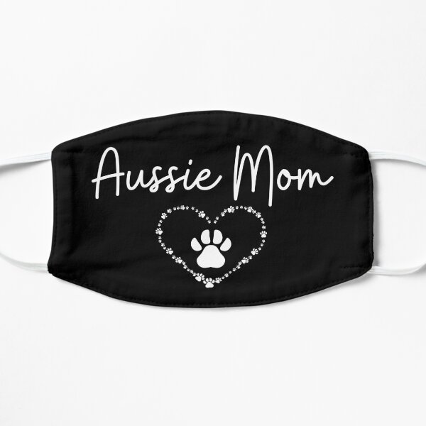 Aussie Mom Cute Dog Gift Flat Mask