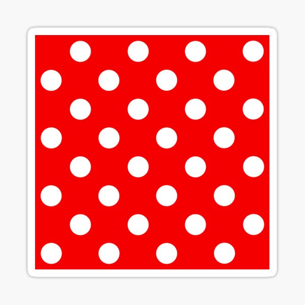 Item preview, Red & WHite Polka Dot designed and sold by Curbside Prophet.