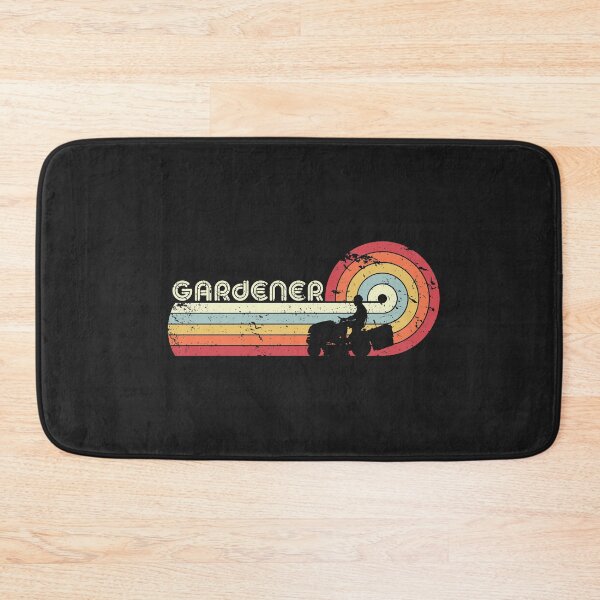 Item preview, Gardener, Lawn Mower Print. Retro Style Groundskeeper Graphic designed and sold by PackAPunch.