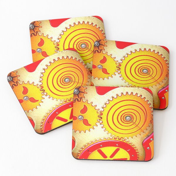 Item preview, Red and yellow gears designed and sold by philippe souvy.
