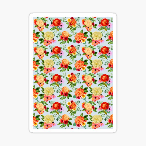 Modern vintage watercolor floral Sticker