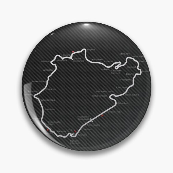 Artikelvorschau, Nordschleife Carbon Fibre Background Poster – Green Hell Track Art entworfen und verkauft von Road To Track.