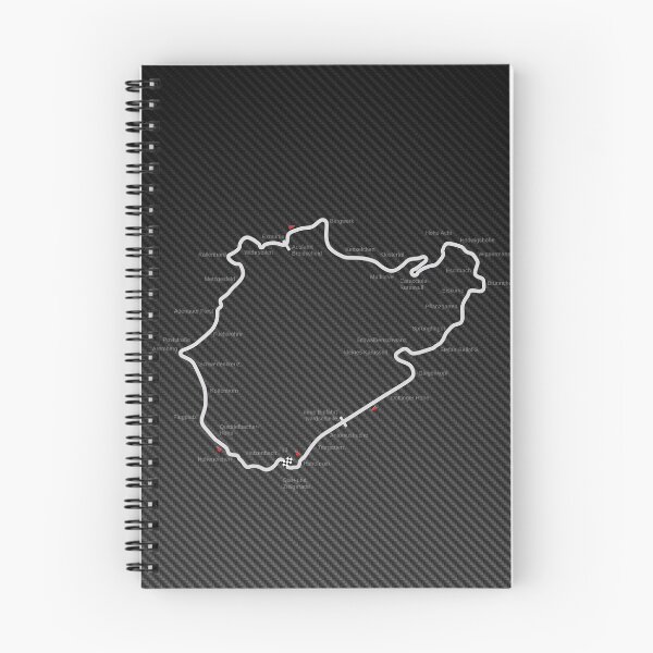 Item preview, Póster de fondo de fibra de carbono de Nordschleife – Arte de la pista del Infierno Verde designed and sold by Road To Track.