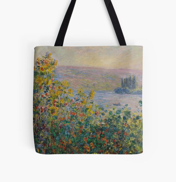 Claude Monet Paintings Tote Bag Set Stylish Fine Art Print 