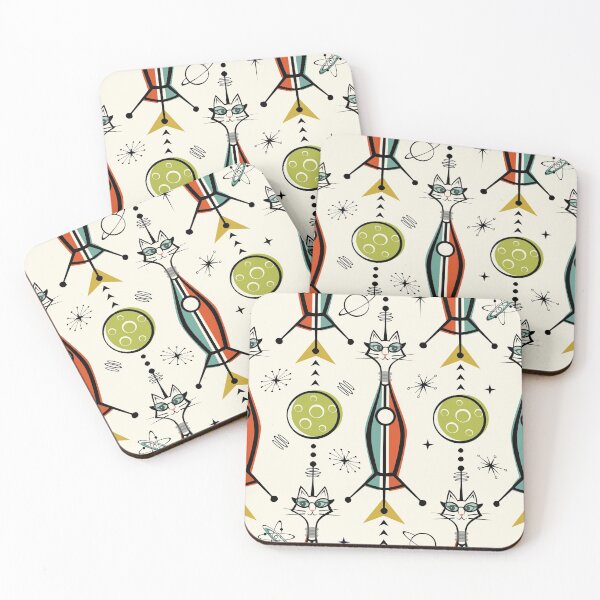 Item preview, Atomic Kitty Rockets II ©studioxtine designed and sold by studioxtine.