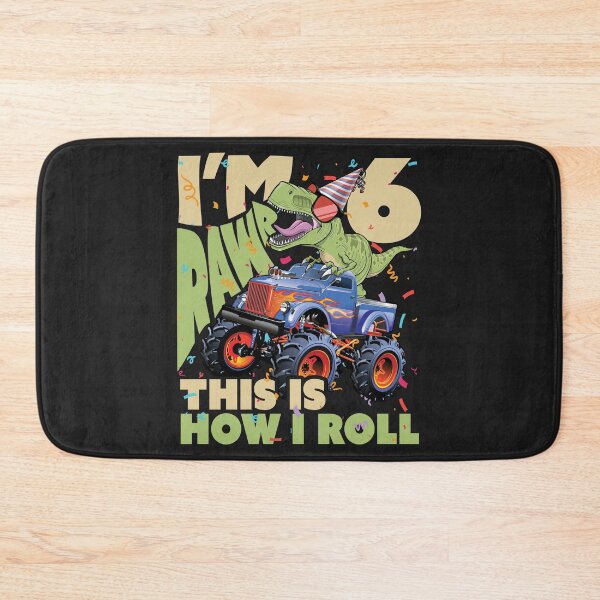Item preview, Kids 6th Birthday, 6 Year Old Design. T-Rex, Dinosaur Truck Product designed and sold by PackAPunch.