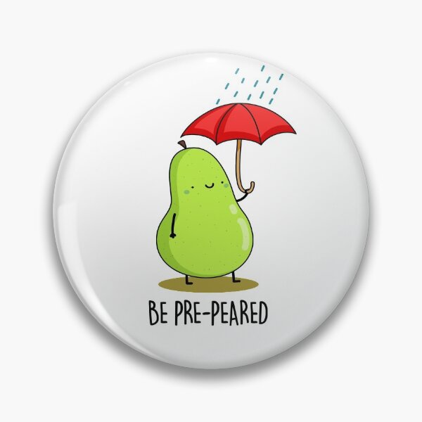 Item preview, Be Pre-Pear-ed In Rain Funny Pear Puns  designed and sold by punnybone.