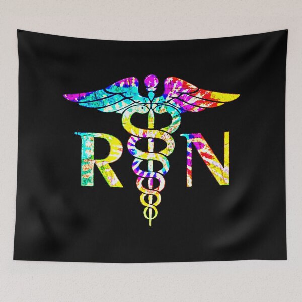 Item preview, Lovely RN Registered Nurse Tie Dye designed and sold by wishtopia.