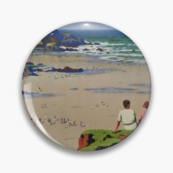 Item preview, Bude vintage travel poster designed and sold by stickart-marek.