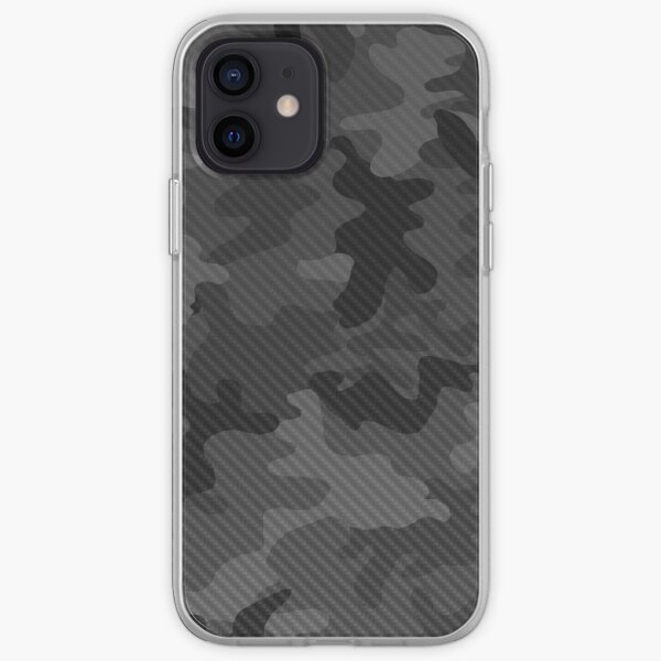 Conception de camouflage en carbone Coque souple iPhone