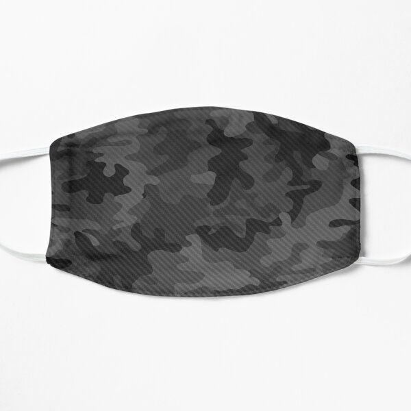 Carbon camouflage design Flat Mask