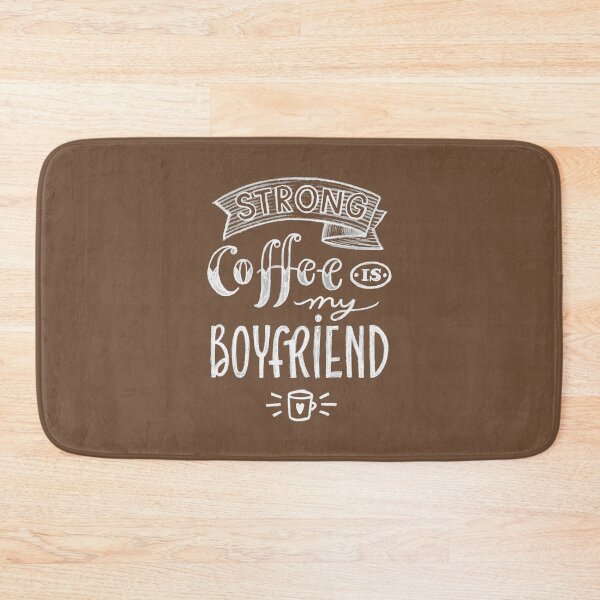 Item preview, Funny Strong Coffee Is My Boyfriend Coffee Lover Espresso Fan designed and sold by UniQueensShop.