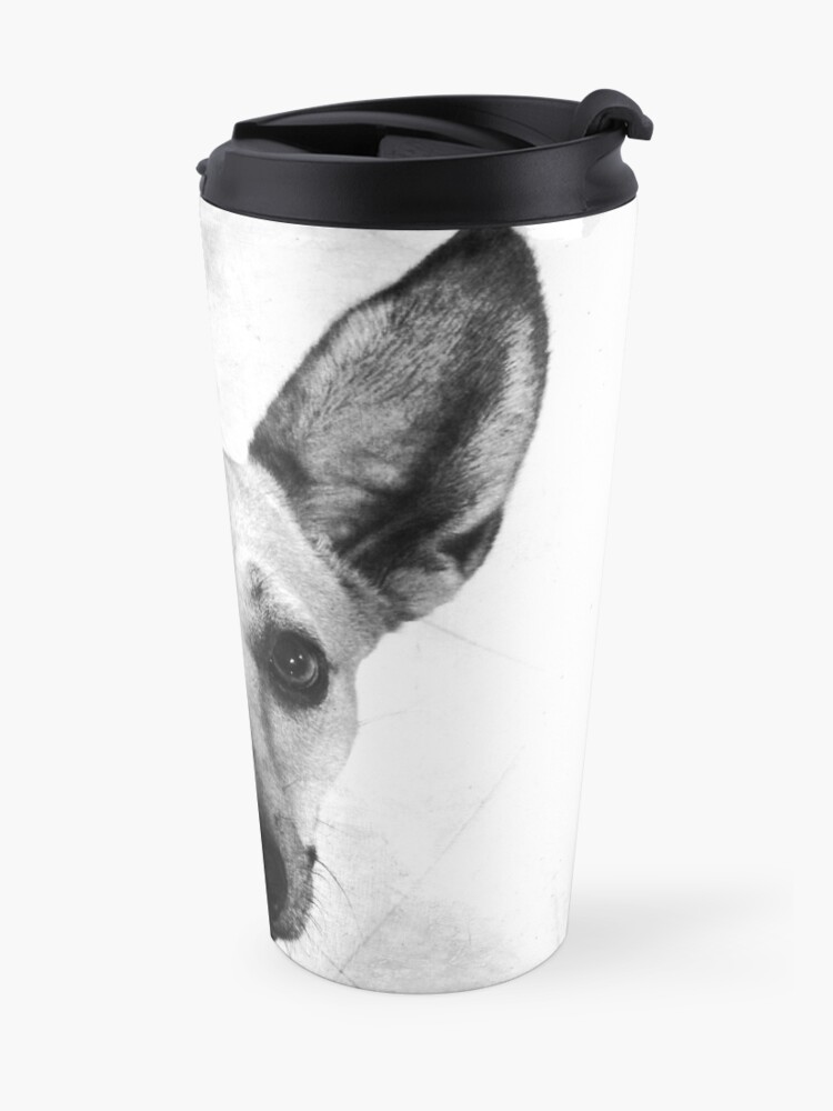Alternate view of Carolina Dog Gray Pup - American Dingo Travel Coffee Mug
