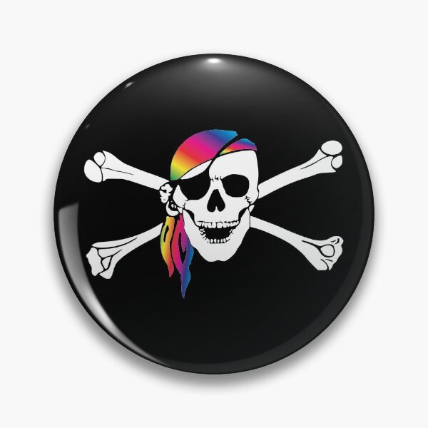 Item preview, Skull and Crossbones rainbow gradient designed and sold by eldram.