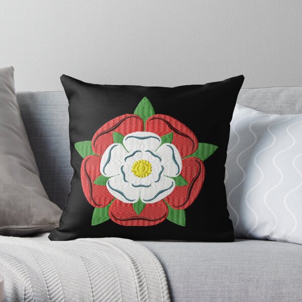 Tudor Rose Throw Pillow