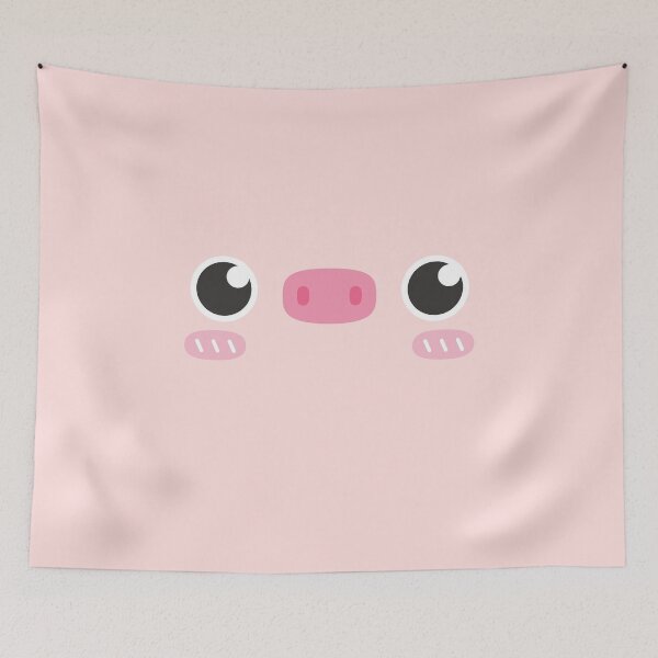 Item preview, Cute Pink Pig Face Doodle designed and sold by rustydoodle.