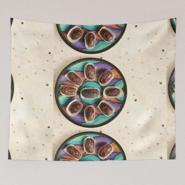 Item preview, Medjool Dates on a Colourful Plate designed and sold by pinkal.