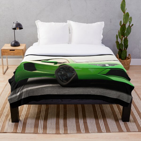 Lamborghini Aventador LP 700 close up Throw Blanket
