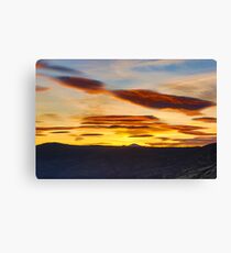 Sunset from Susanville, California Canvas Print