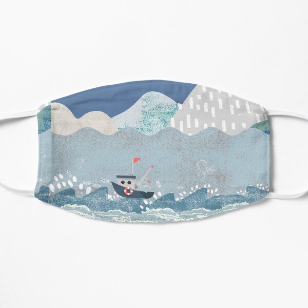 Fishing Boat Flat Mask