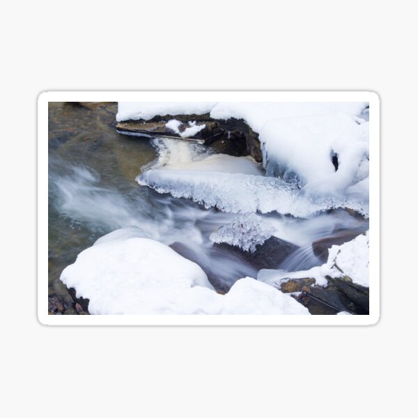 Item preview, Ice in a south wales stream in winter designed and sold by iCimages.net.