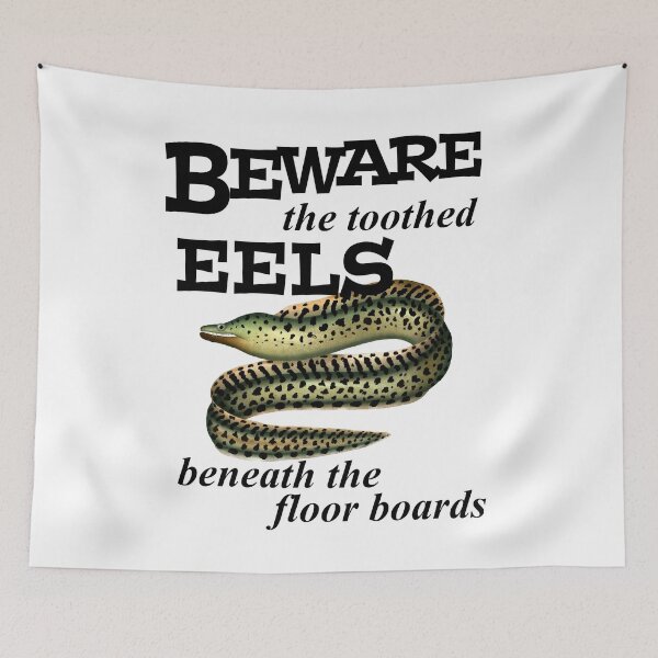 Item preview, Beware the Eels designed and sold by Loveday Funck.