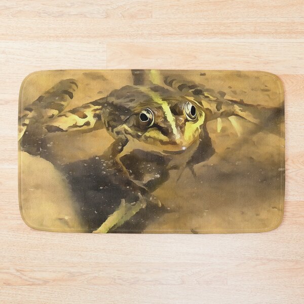 Item preview, Marsh Frog Immersed In River Water Painting designed and sold by taiche.