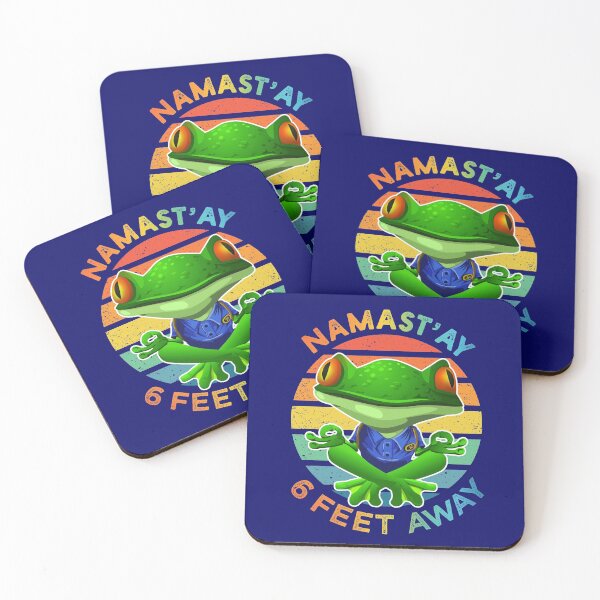 Item preview, Namastay 6 Feet Away Social Distancing  designed and sold by GreenSplash.