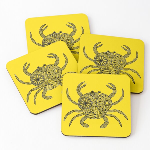 Item preview, Mandala Crab (yellow and black) designed and sold by Calen  Picard-Carroll.