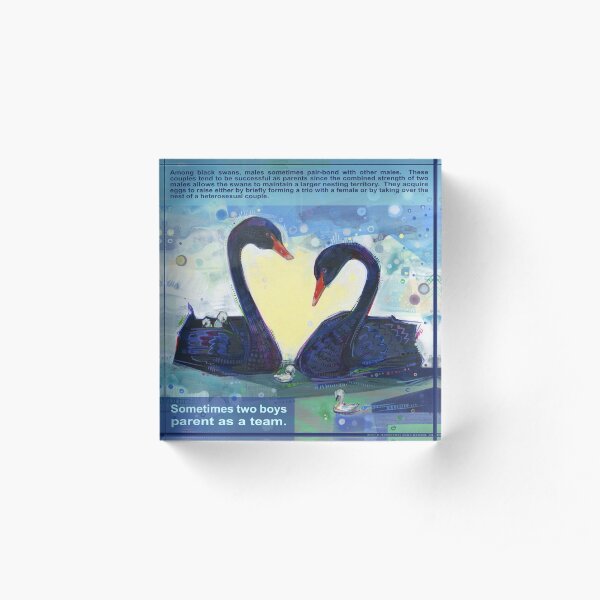 Happily Ever After (Black Swan) Acrylic Block