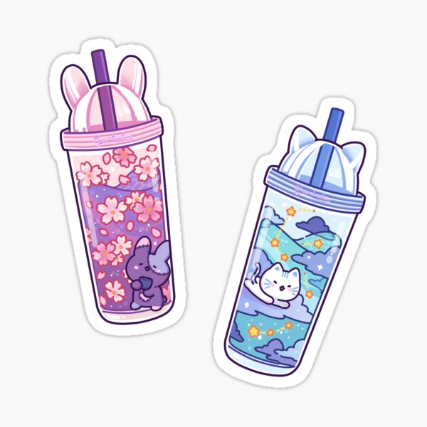 Item preview, Patchi & Biru Water Bottles designed and sold by leenhiddles.