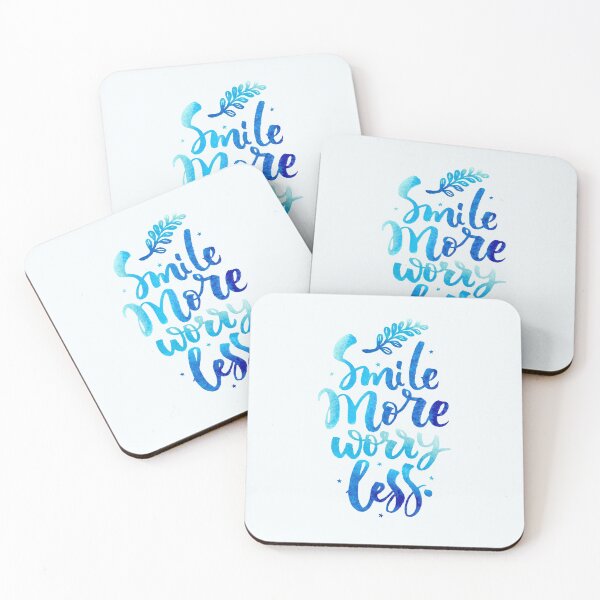 Item preview, Smile Don't Worry Typography Quote designed and sold by BluePlanet.