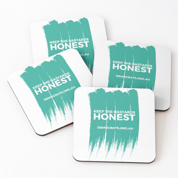 Item preview, Keep The Bastards Honest URL Green designed and sold by Australian Democrats.