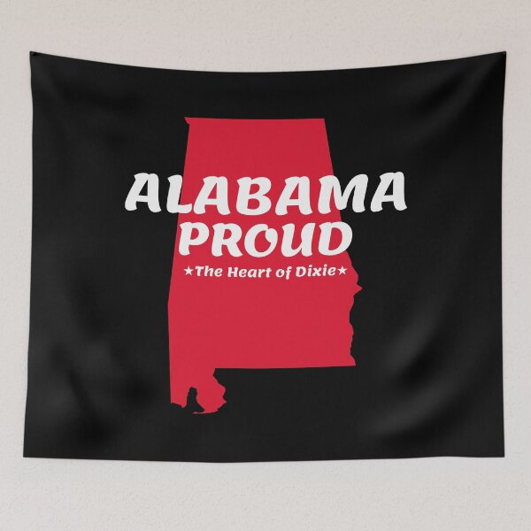Item preview, Alabama Proud State Motto The Heart of Dixie print designed and sold by jakehughes2015.