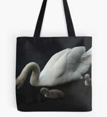 White Swan With Signets Tote Bag