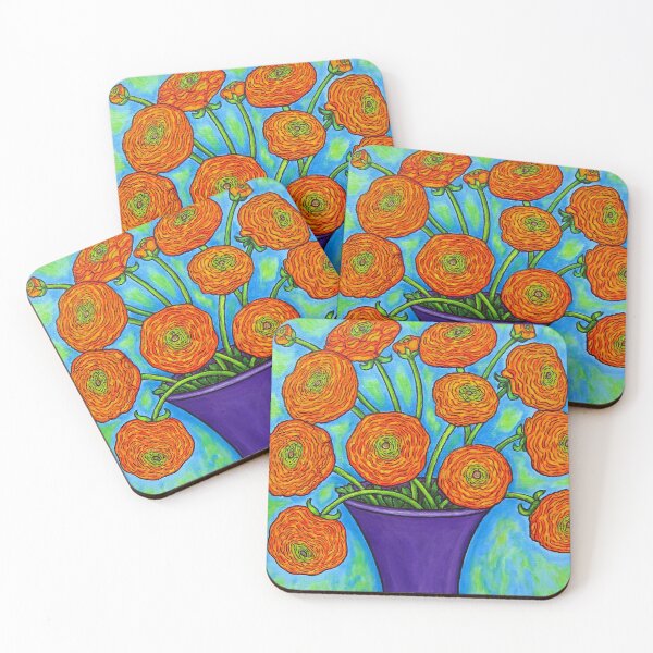 Item preview, Radiant Ranunculus designed and sold by Lisa Lorenz Paintings.