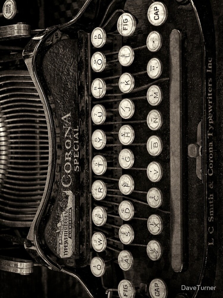 Vintage Typewriter Keyboard by DaveTurner